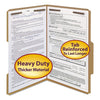 Smead Top Tab Fastener Folders, Guide-Height 2/5-Cut Tabs: Right of Center, 2 Fasteners, Legal Size, 17-pt Kraft Exterior, 50/Box