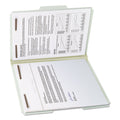 Smead 100% Recycled Pressboard Fastener Folders, Letter Size, 1" Expansion, Gray-Green, 25/Box