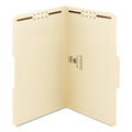 Smead Top Tab Fastener Folders, 1/3-Cut Tabs: Assorted, 2 Fasteners, Legal Size, 11-pt Manila Exterior, 50/Box