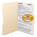 Smead Top Tab Fastener Folders, 1/3-Cut Tabs: Assorted, 1 Fastener, Legal Size, 11-pt Manila Exterior, 50/Box
