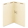 Smead Top Tab Fastener Folders, Straight Tab, 2 Fasteners, Legal Size, 11-pt Manila Exterior, 50/Box