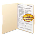 Smead Top Tab Fastener Folders, 1/3-Cut Tabs: Assorted, 1 Fastener, Letter Size, 11-pt Manila Exterior, 50/Box