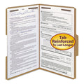 Smead Top Tab Fastener Folders, 1/3-Cut Tabs: Assorted, 2 Fasteners, Legal Size, 11-pt Kraft Exterior, 50/Box