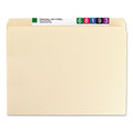 Smead Top Tab Fastener Folders, Straight Tab, 1 Fastener, Letter Size, 11-pt Manila Exterior, 50/Box