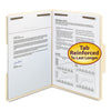 Smead Top Tab Fastener Folders, 1/3-Cut Tabs: Assorted, 2 Fasteners, Letter Size, 11-pt Manila Exterior, 50/Box