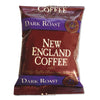 New England Coffee Portion Packs, French Dark Roast, 2.5 oz Pack, 24/Box