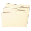 Smead Manila Guide Height Systems File Folders, 2/5-Cut Tabs: Right of Center, Letter Size, 0.75" Expansion, Manila, 100/Box