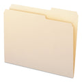 Smead Manila Guide Height Systems File Folders, 2/5-Cut Tabs: Right of Center, Letter Size, 0.75" Expansion, Manila, 100/Box