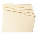 Smead WaterShed Top Tab File Folders, 1/3-Cut Tabs: Assorted, Letter Size, 0.75" Expansion, Manila, 100/Box