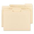 Smead Manila File Folders, 1/3-Cut Tabs: Assorted, Letter Size, 0.75" Expansion, Manila, 100/Box