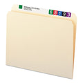 Smead Manila File Folders, Straight Tabs, Letter Size, 0.75" Expansion, Manila, 100/Box
