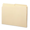 Smead Reinforced Tab Manila File Folders, 1/2-Cut Tabs: Assorted, Letter Size, 0.75" Expansion, 11-pt Manila, 100/Box