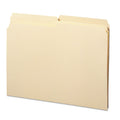 Smead Reinforced Tab Manila File Folders, 1/2-Cut Tabs: Assorted, Letter Size, 0.75" Expansion, 11-pt Manila, 100/Box