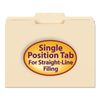 Smead Manila File Folders, 1/3-Cut Tabs: Center Position, Letter Size, 0.75" Expansion, Manila, 100/Box