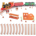 193-Piece: Electric Train Set Steam Locomotive Passenger Coach Coal Car Christmas Train by DailySale