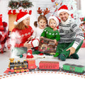 193-Piece: Electric Train Set Steam Locomotive Passenger Coach Coal Car Christmas Train by DailySale