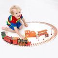 193-Piece: Electric Train Set Steam Locomotive Passenger Coach Coal Car Christmas Train by DailySale