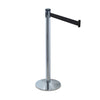 Tatco Adjusta-Tape Crowd Control Stanchion Posts Only, Polished Aluminum, 40" High, Silver, 2/Box