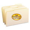 Smead Reinforced Tab Manila File Folders, 1/3-Cut Tabs: Assorted, Legal Size, 0.75" Expansion, 11-pt Manila, 100/Box