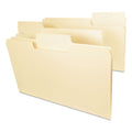 Smead SuperTab Top Tab File Folders, 1/3-Cut Tabs: Assorted, Legal Size, 0.75" Expansion, 11-pt Manila, 100/Box