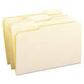 Smead Reinforced Tab Manila File Folders, 1/3-Cut Tabs: Assorted, Legal Size, 0.75" Expansion, 11-pt Manila, 100/Box