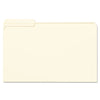 Smead Reinforced Tab Manila File Folders, 1/3-Cut Tabs: Left Position, Legal Size, 0.75" Expansion, 11-pt Manila, 100/Box