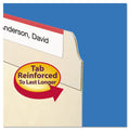 Smead WaterShed Top Tab File Folders, 1/3-Cut Tabs: Assorted, Letter Size, 0.75" Expansion, Manila, 100/Box