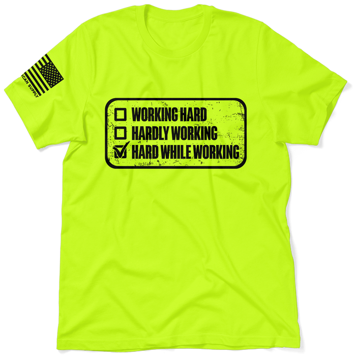 Working Hard - Safety T-Shirt by Armed American Supply