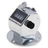 Bates Tally II Desk Model Tally Counter, Registers 0-9999, Chrome