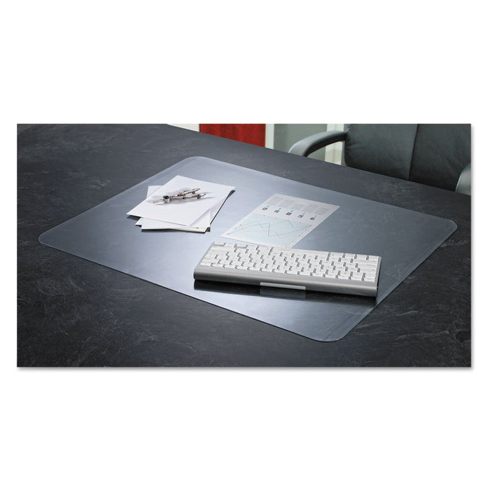Artistic KrystalView Desk Pad with Antimicrobial Protection, Matte Finish, 36 x 20, Clear