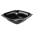 Dart PresentaBowls Pro Black Square Bowls, 32 oz, 8.5 x 8.5 x 2, Plastic, 63/Bag, 4 Bags/Carton