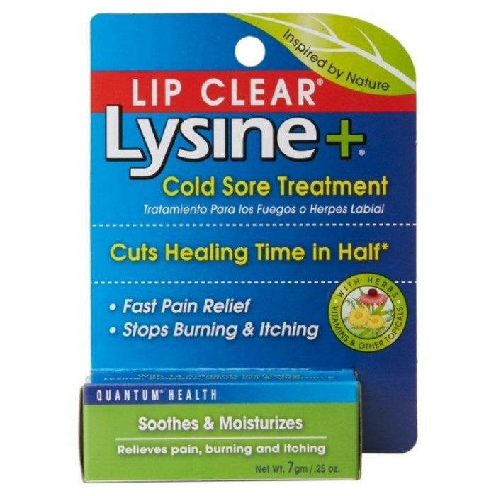 Quantum Health Lysine Plus Cold Sore Treatment Lip Clear Ointment By 0.25 Oz by Pasteur Pharmacy