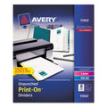 Avery Customizable Print-On Dividers, Unpunched, 8-Tab, 11 x 8.5, White, 5 Sets