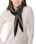 Giani Bernini Snake-Print Pleated Square Scarf by Vanessa Jane