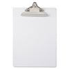 Saunders Recycled Plastic Clipboard with Ruler Edge, 1" Clip Capacity, Holds 8.5 x 11 Sheets, Clear
