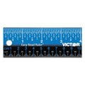 Victor Easy Read Stainless Steel Ruler, Standard/Metric, 12".5 Long, Blue