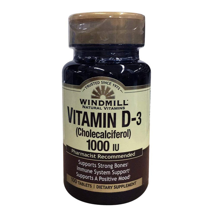 Windmill Natural Vitamin D 1000, Tablets by Pasteur Pharmacy