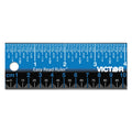 Victor Easy Read Stainless Steel Ruler, Standard/Metric, 18".25 Long, Blue