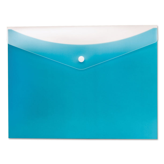Pendaflex Poly Snap Envelope, Snap Closure, 8.5 x 11, Blueberry
