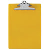 Saunders Recycled Plastic Clipboard with Ruler Edge, 1" Clip Capacity, Holds 8.5 x 11 Sheets, Yellow