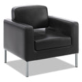 HON Corral Club Chair, 31.5" x 28" x 30.5", Black Seat/Back, Platinum Base