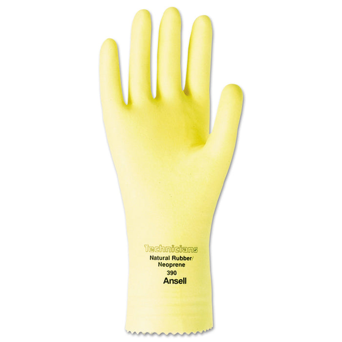 AnsellPro Technicians Latex/Neoprene Blend Gloves, Size 7, 12 Pairs