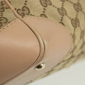 Gucci Brown x Pink Canvas x Leather Mayfair Tote Bag #1952 by Bolt Boutique