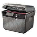 Sentry Waterproof Fire-Resistant File, 0.66 cu ft,16.63w x 13.88d x 14.13h, Charcoal Gray