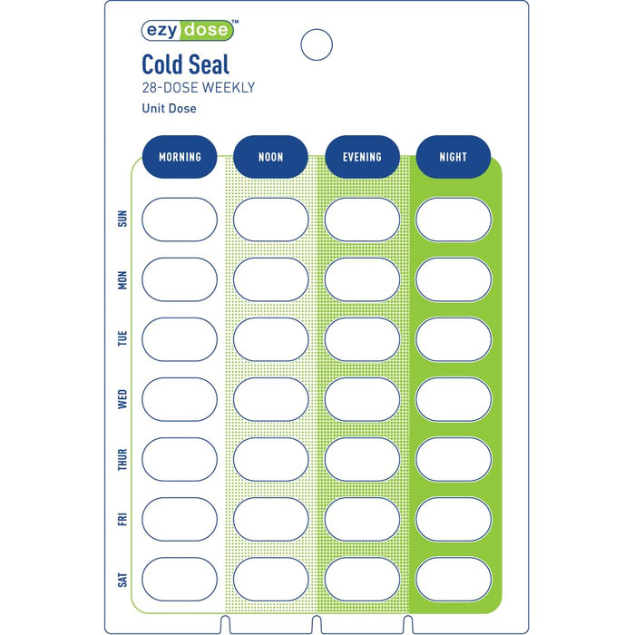 Ezy Dose Weekly Blister Cards - Case Of 500 by Pasteur Pharmacy