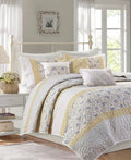 Madison Park Dawn 6 Piece Cotton Percale Reversible Coverlet Set - King/Cal King by Vanessa Jane