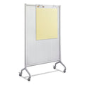 Safco Rumba Whiteboard Screen Accessories, For Safco Rumba Whiteboard Collaboration Screen, Tablet Hooks, Silver, 2/Pack