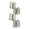 Safco Rumba Whiteboard Screen Accessories, For Safco Rumba Whiteboard Collaboration Screen, Ganging Connector Set, Silver