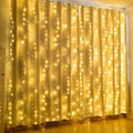19.6 x 6.6 FT. 448 LED Warm White Waterproof String Fairy Curtain Lights by DailySale