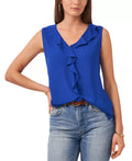 Vince Camuto Solid Sleeveless Ruffled Top, Size XXS by Vanessa Jane